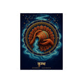 Kumbha Aquarius Zodiac Wheel Art Print | Vedic Rashi Chakra Poster | AstralWhere