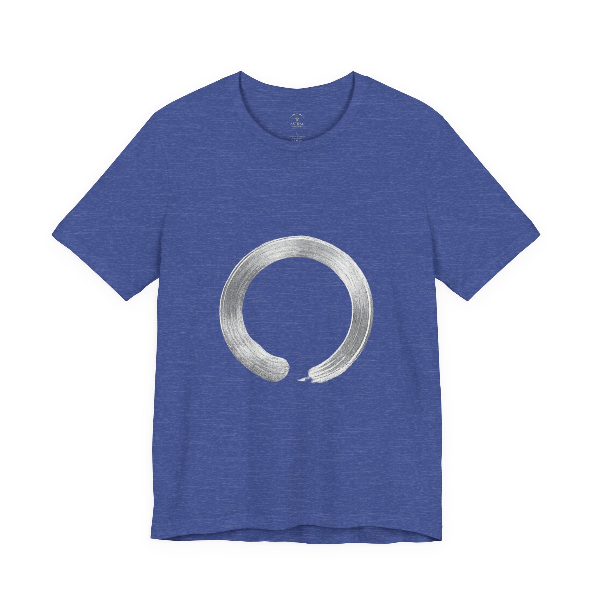 Zen Enso Circle T-Shirt — Minimal Brushstroke Graphic Tee