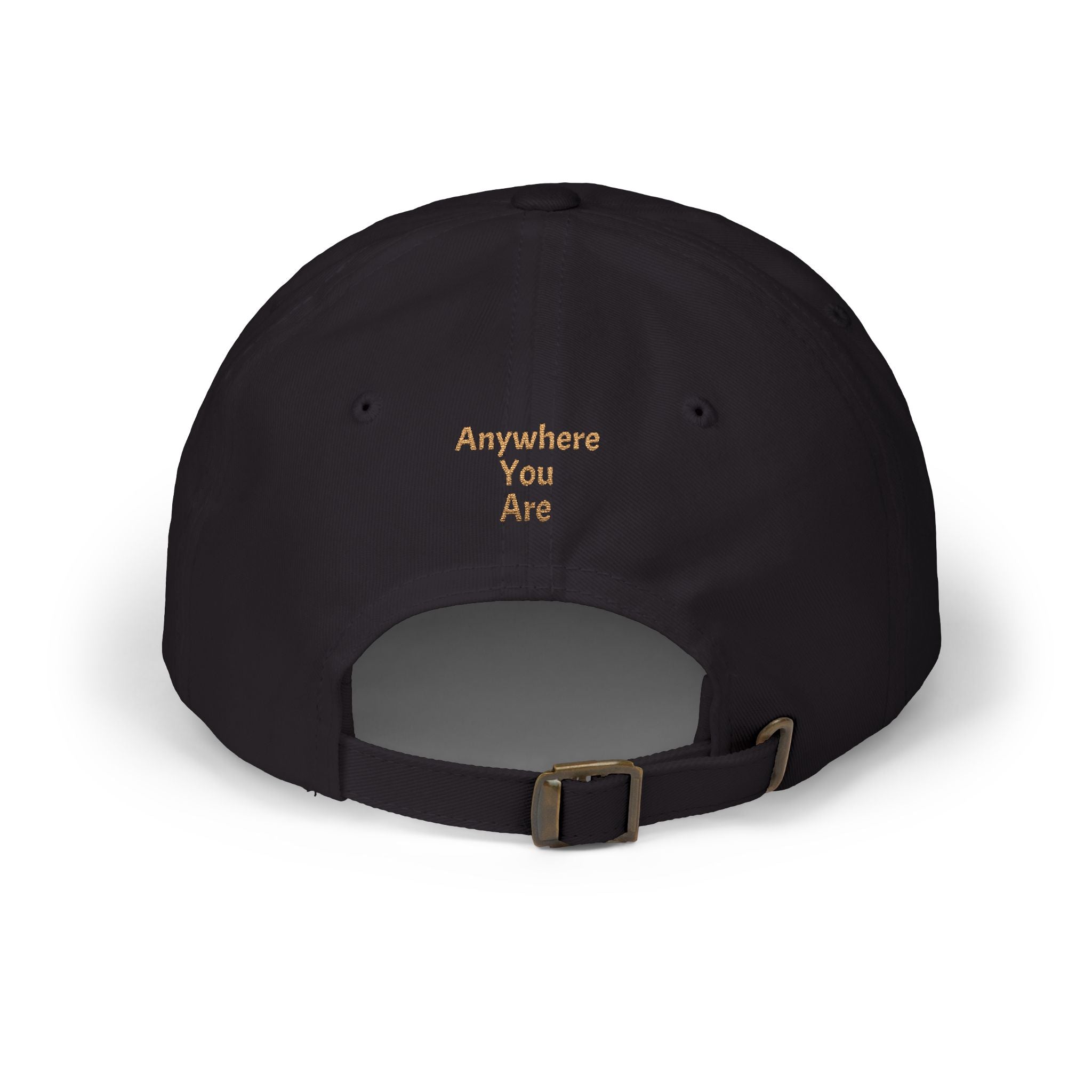 Virgo Zodiac Dad Cap — Embroidered Gold Virgo Symbol Baseball Hat