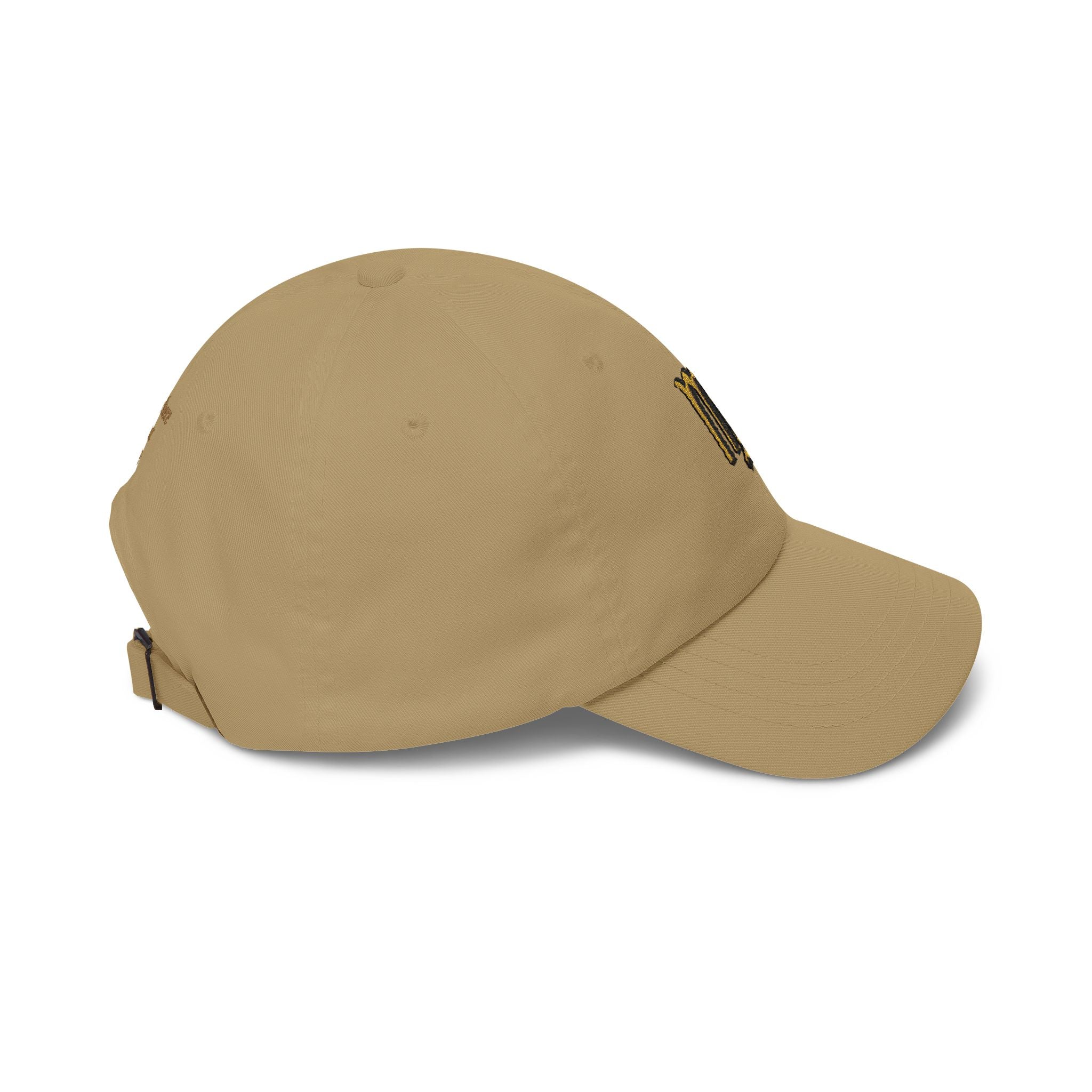 Virgo Zodiac Dad Cap — Embroidered Gold Virgo Symbol Baseball Hat