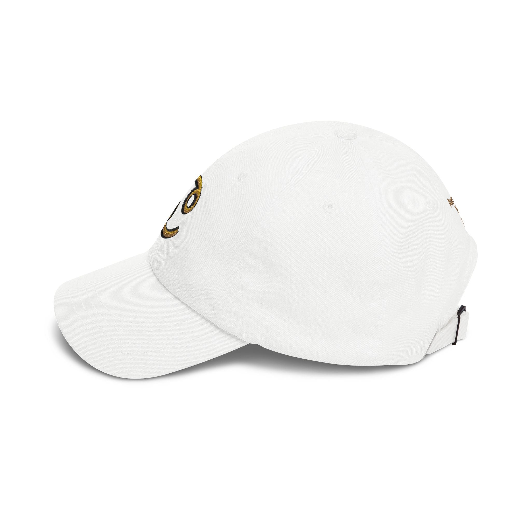 Cancer Zodiac Dad Cap — Embroidered Gold Cancer Horoscope Hat