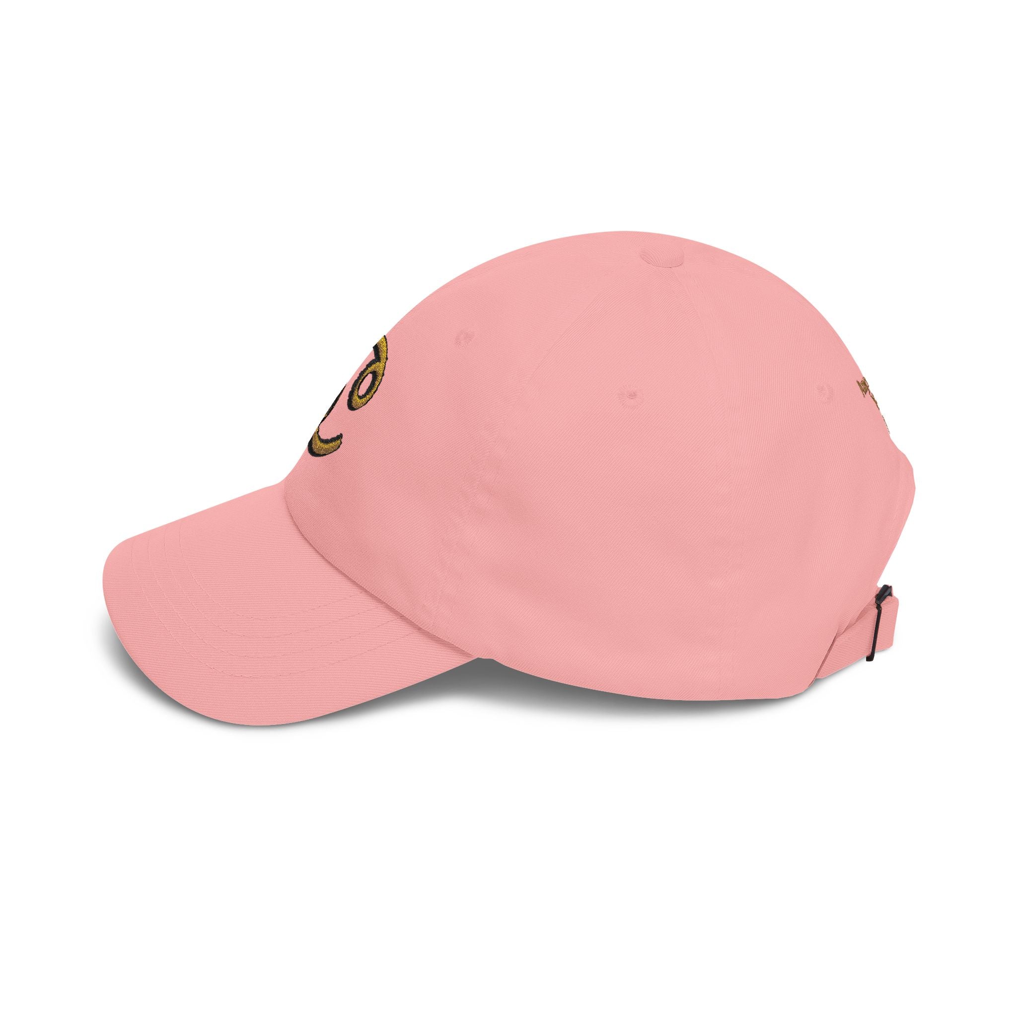 Cancer Zodiac Dad Cap — Embroidered Gold Cancer Horoscope Hat