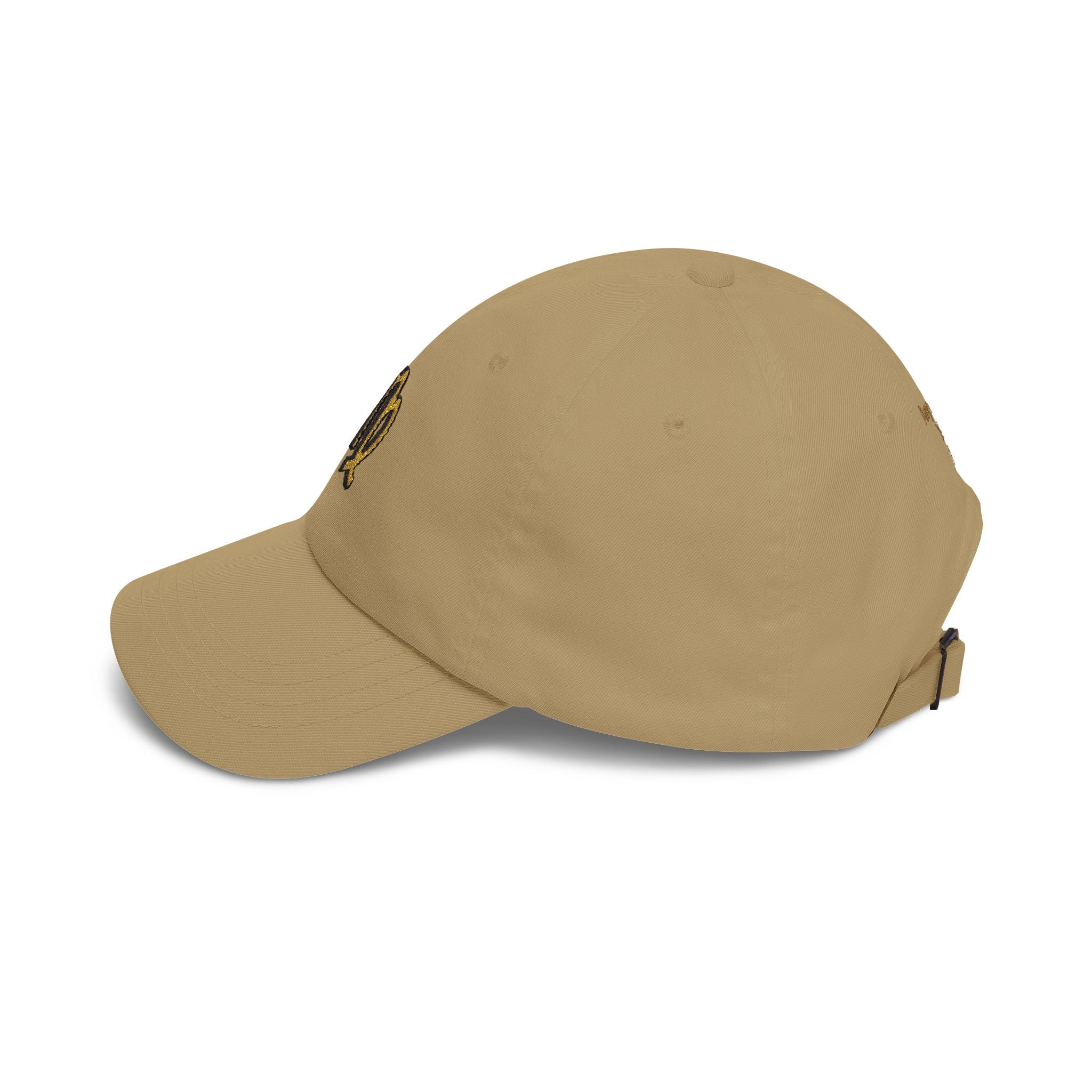 Virgo Zodiac Dad Cap — Embroidered Gold Virgo Symbol Baseball Hat