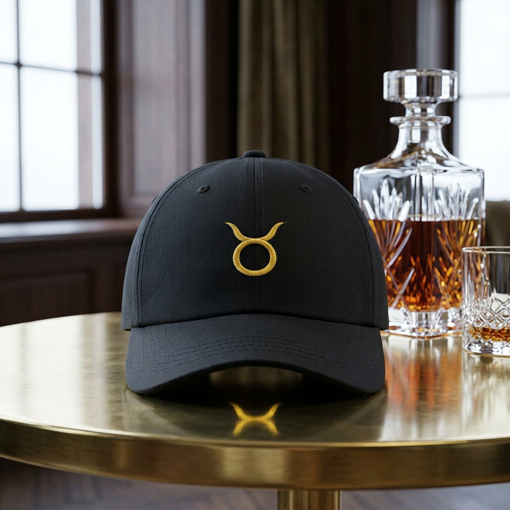 Taurus Embroidered Baseball Cap — Classic Dad Hat for Zodiac Lovers