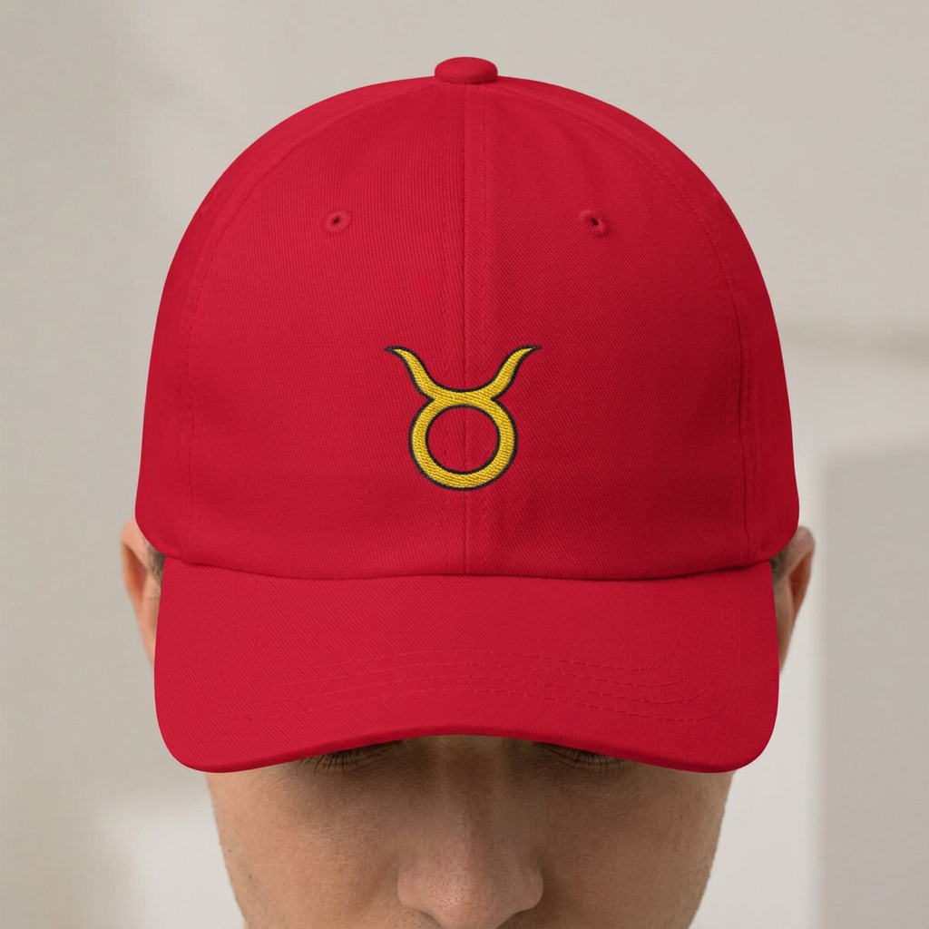Taurus Embroidered Baseball Cap — Classic Dad Hat for Zodiac Lovers