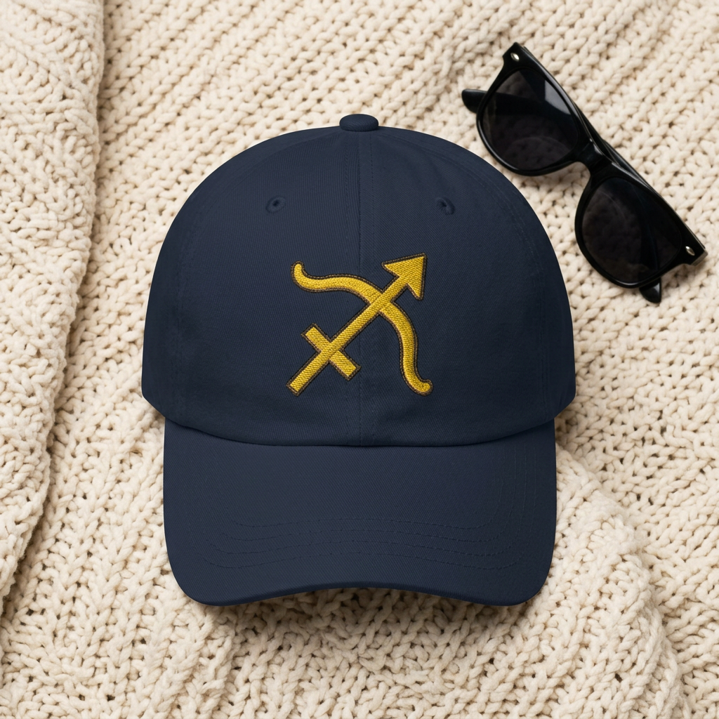 Sagittarius Embroidered Baseball Cap — Classic Dad Hat for Zodiac Lovers