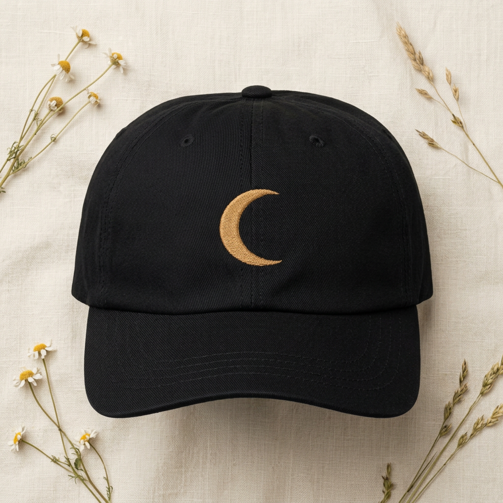 Copper Moon Embroidered Baseball Hat — Classic Dad Cap