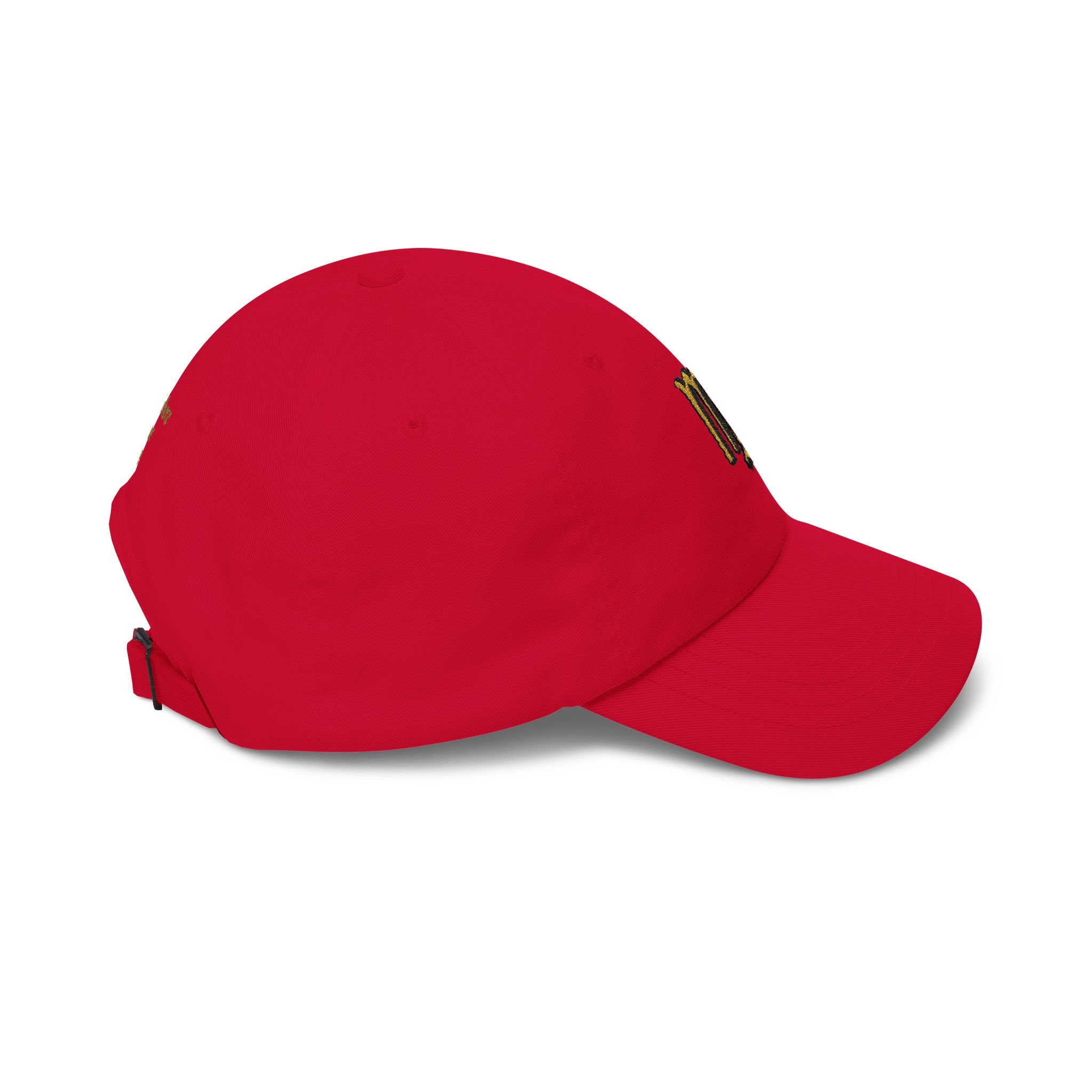 Virgo Zodiac Dad Cap — Embroidered Gold Virgo Symbol Baseball Hat