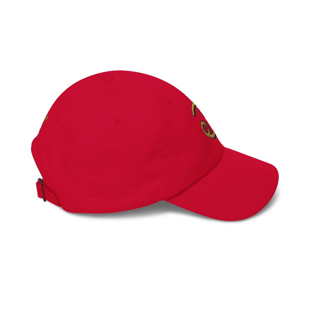 Cancer Zodiac Dad Cap — Embroidered Gold Cancer Horoscope Hat