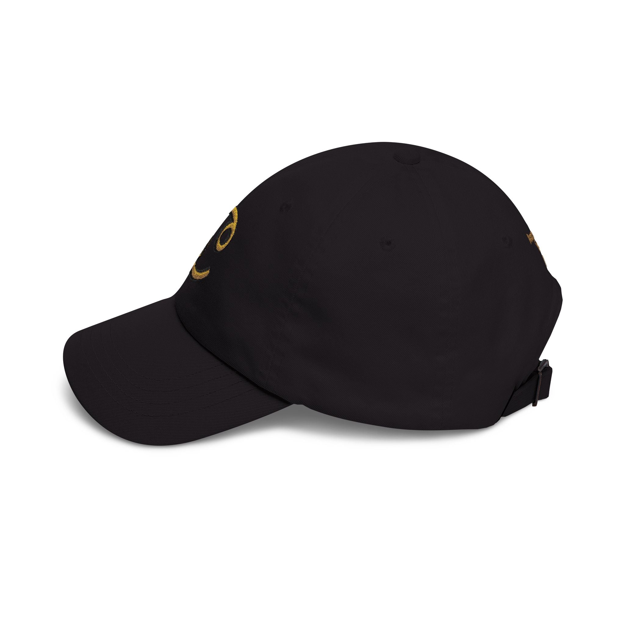 Cancer Zodiac Dad Cap — Embroidered Gold Cancer Horoscope Hat